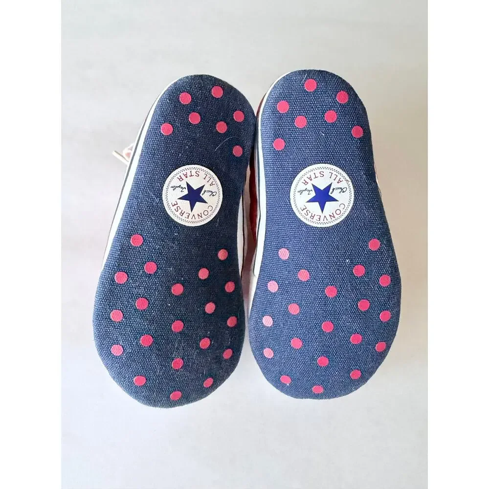 Converse baby red chuck Taylor all star crib shoes size 3 soft sole unisex